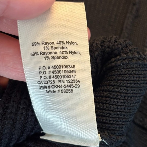 Aritzia Wilfred Crevier Knit Black Cropped Tank Top Womens XS Classic Clean Girl - Picture 7 of 10